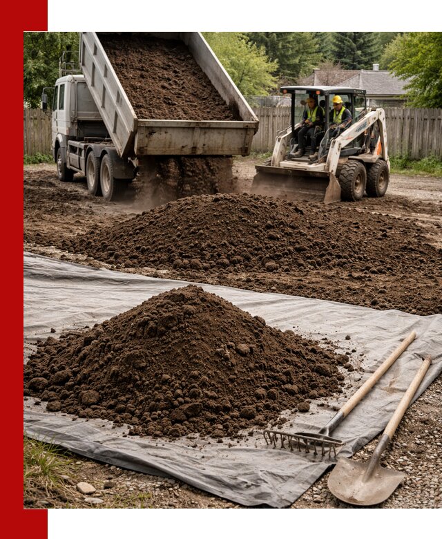 Грунт для отсыпки участка с доставкой в Подольске
