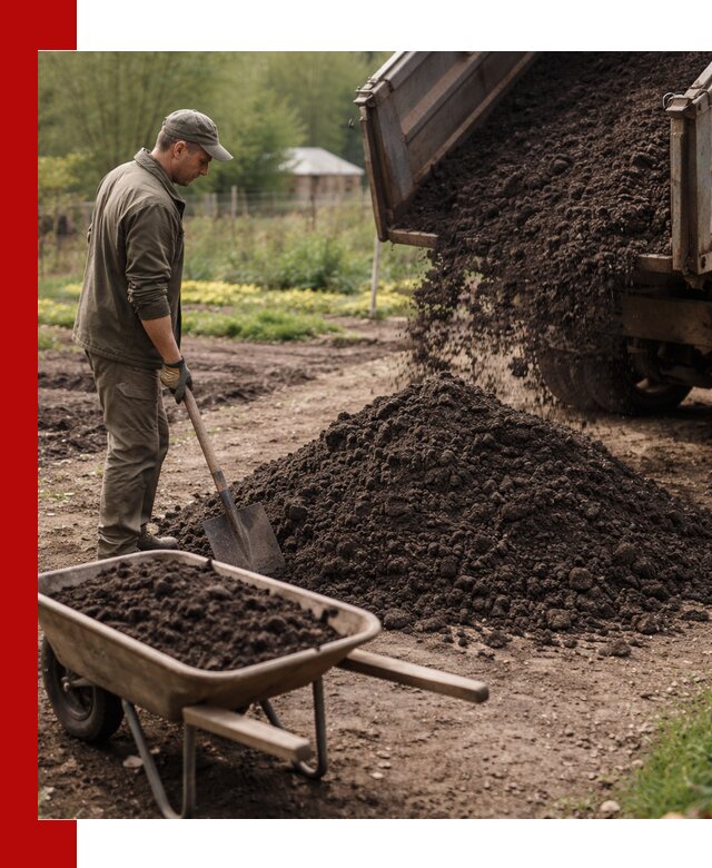 Доставка качественной земли для огорода в Подольске