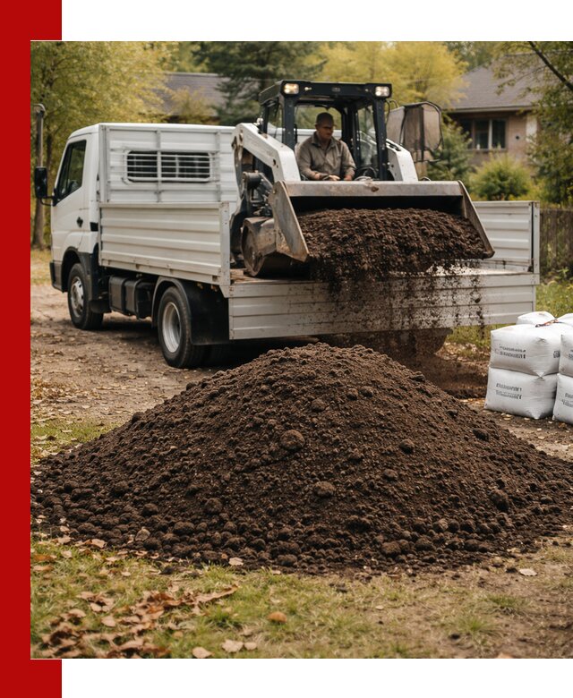 Доставка садовой земли в больших объёмах в Подольске