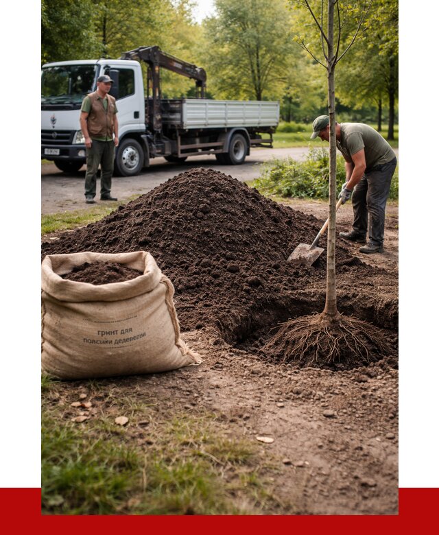 Грунт для посадки деревьев в Подольске от 1250 р. | ПРОНЕРУДПдл