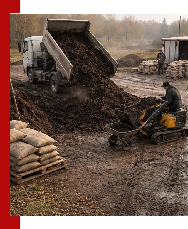 Кислый торф в доставке по выгодным ценам в Подольске