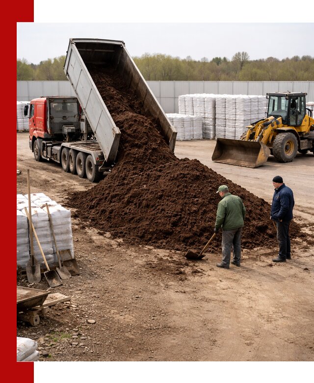 Доставка торфяных смесей оптом и в розницу в Подольске