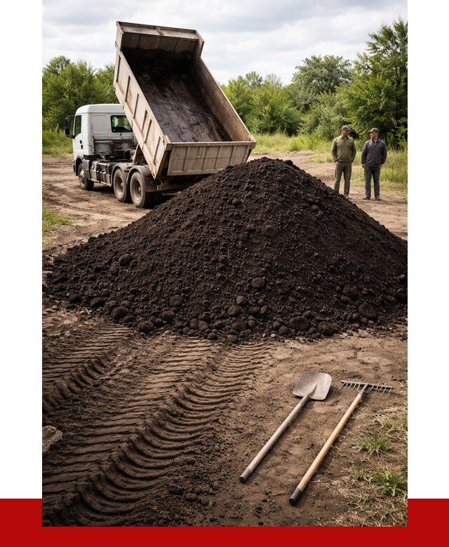 Купить чернозем навалом в Подольске от 1250 р. за куб | ПРОНЕРУДПдл