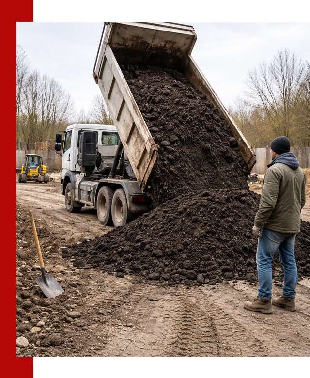 Доставка чернозема навалом в Подольске быстро и выгодно