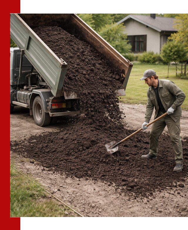 Чернозем для газона с доставкой в Подольске быстро и качественно