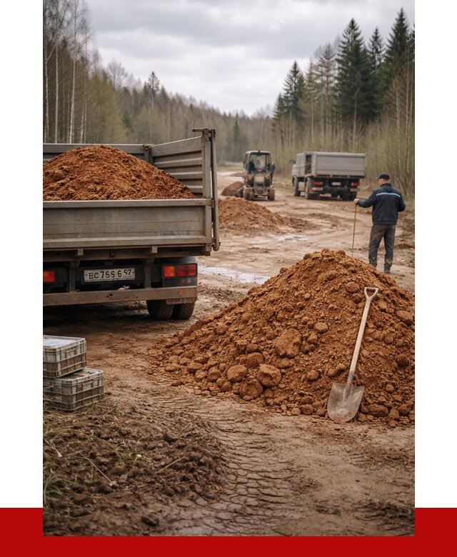Глина и суглинки в Подольске от 4688 р. за куб | ПРОНЕРУДПдл