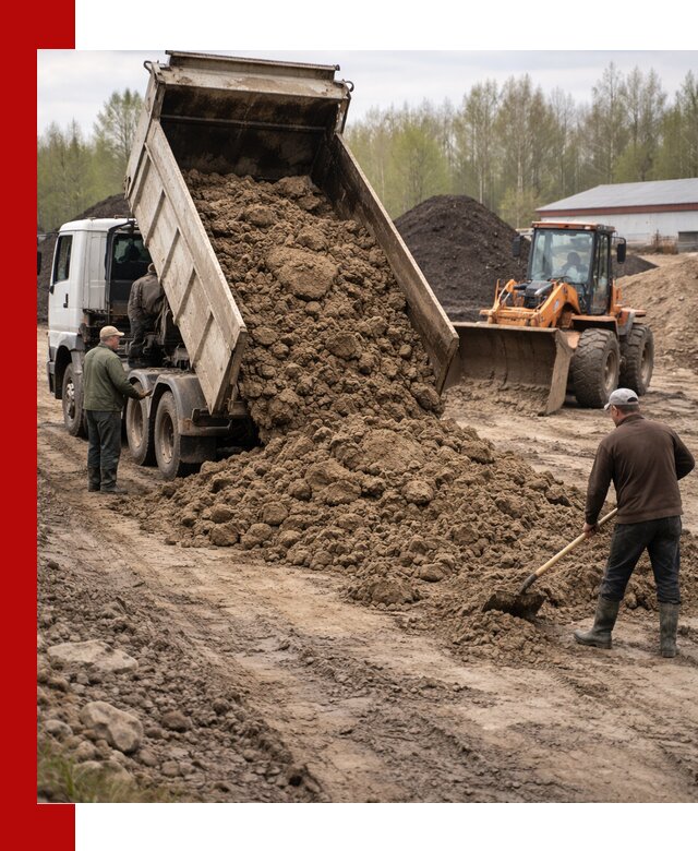 Доставка глин и суглинков в Подольске оптом и вкрай