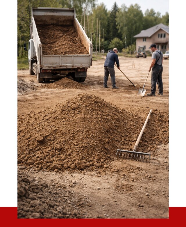 Суглинок для планировки в Подольске с доставкой от 4376 р. | ПРОНЕРУДПдл