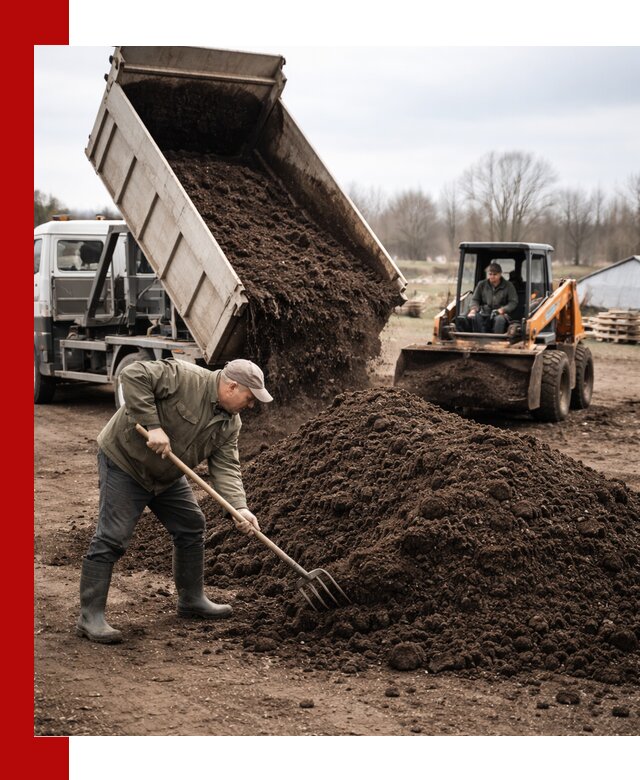 Доставка и продажа перегноя в Подольске быстро и дешево
