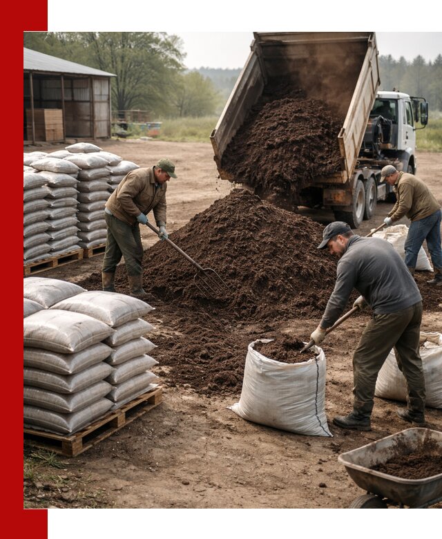 Доставка компоста оптом и в розницу в Подольске