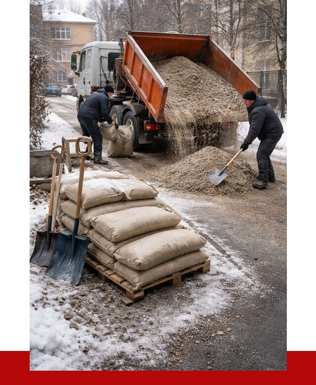 Противогололедные материалы оптом в Подольске от 4376 р. | ПРОНЕРУДПдл