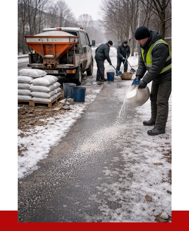 Реагент против гололеда в Подольске с доставкой от 4688 р. | ПРОНЕРУДПдл