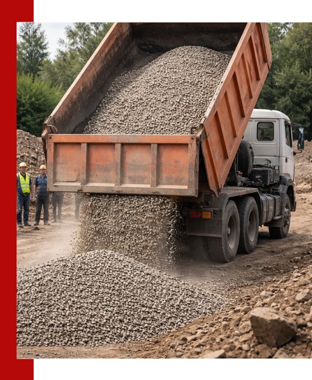 Доставка сыпучих материалов самосвалом в Подольске быстро и надежно