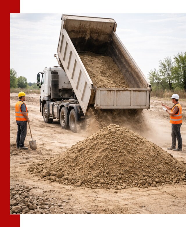 Доставка самосвалом 15 кубов в Подольске за город и по городу