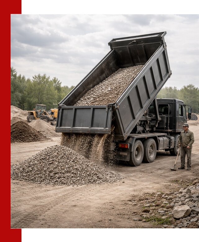 Доставка самосвалом 30 м3 по выгодным ценам в Подольске