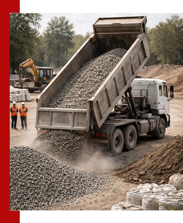 Аренда самосвала в Подольске для доставки сыпучих и нерудных материалов