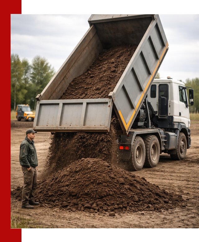Аренда самосвала с водителем в Подольске для сыпучих грузов и навоза