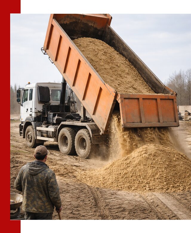 Аренда самосвала 20 тонн для перевозки грузов в Подольске