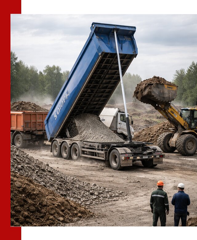 Аренда тонар 40 тонн в Подольске с доставкой материалов