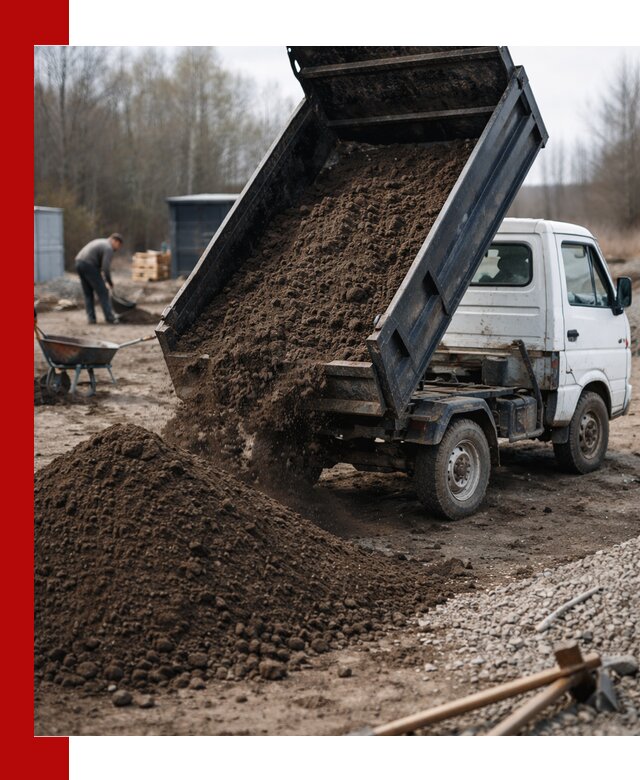 Аренда минисамосвала в Подольске для доставки сыпучих материалов