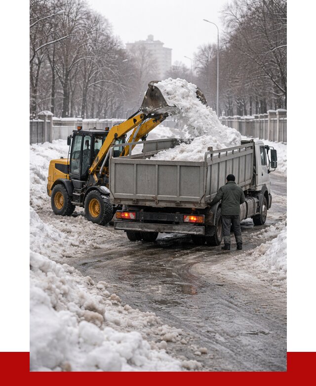Вывоз снега с погрузкой в Подольске от 3646 р. ПРОНЕРУДПдл